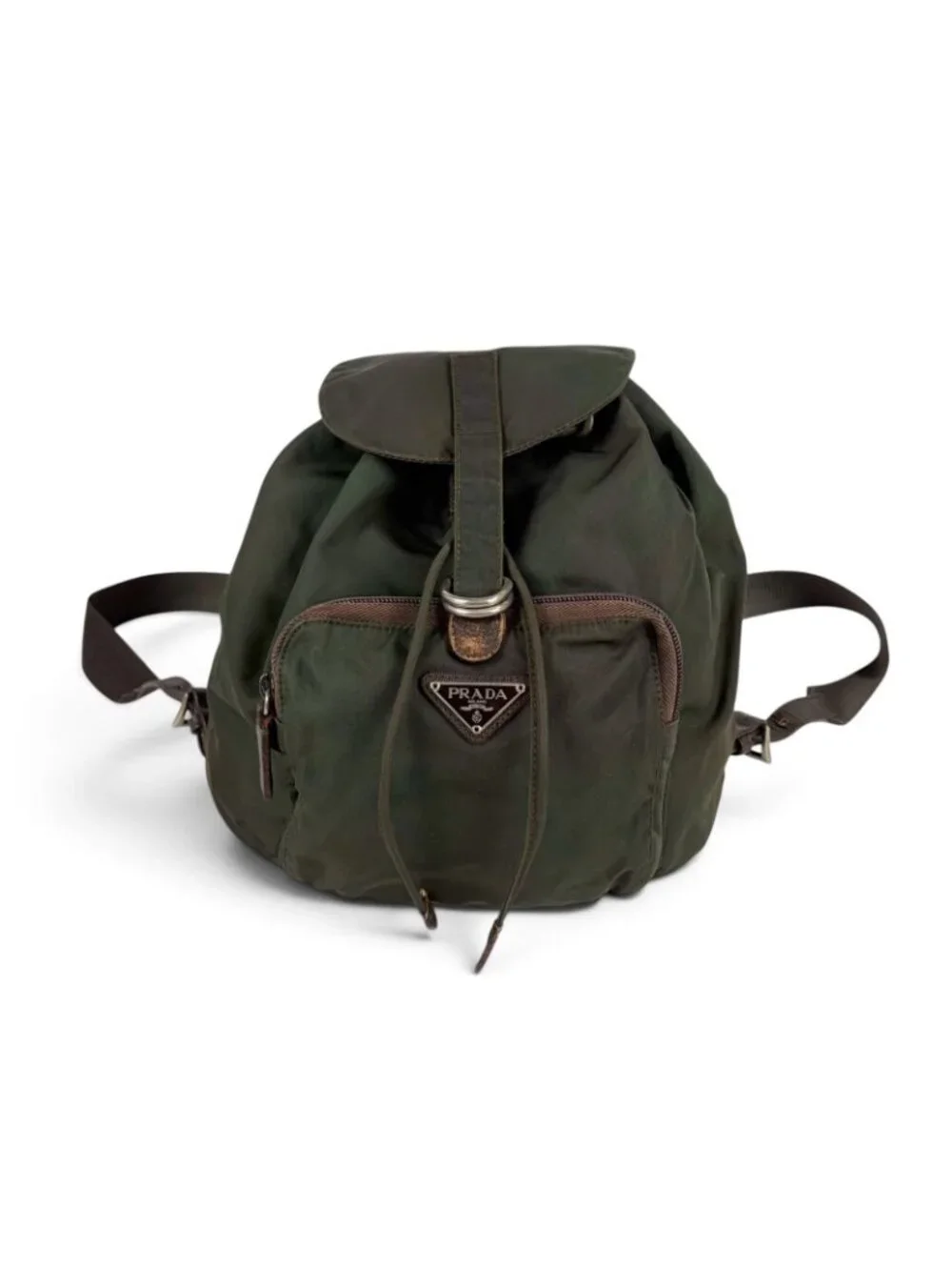 Prada Triangle Logo Backpack Tessuto Nylon